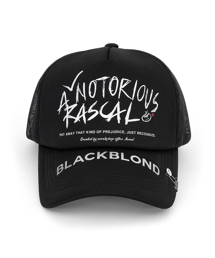 BLACKBLOND Bibbidi Rescul Trucker Mesh Cap Dark Version (Black)