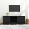 Day and Night - Day and Night Black Plywood TV Cabinet 102x35x36.5 Cm