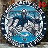 Metal Poster Wall Art Retro Hockey Sign Home Garage Decor