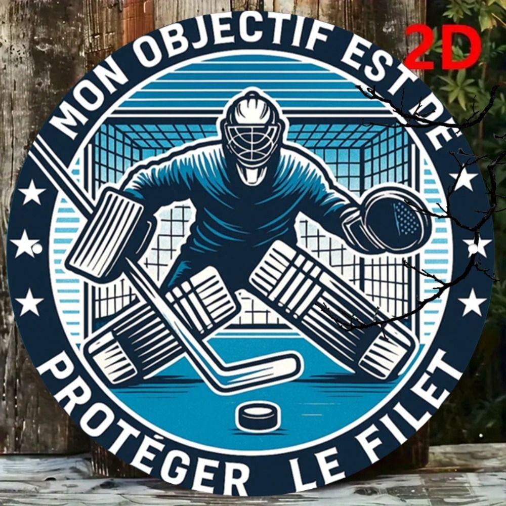 Metal Poster Wall Art Retro Hockey Sign Home Garage Decor