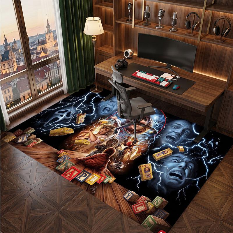 Child's Play Chucky Tiffany Rug Soft Thick Non Slip Floor Carpet for Bedroom Living Room Home Decor