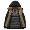 Daunenjacke Herren Neu Winter Verdickt Kältefest und Warm Jacke Outdoor Trendige Kapuzen-Arbeitskleidung Herren Daunenjacke