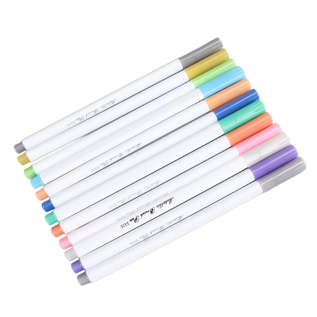 Metalické fixy 12 barev Měkký hrot Víceúčelové lakové fixy pro studenty k psaní poznámek