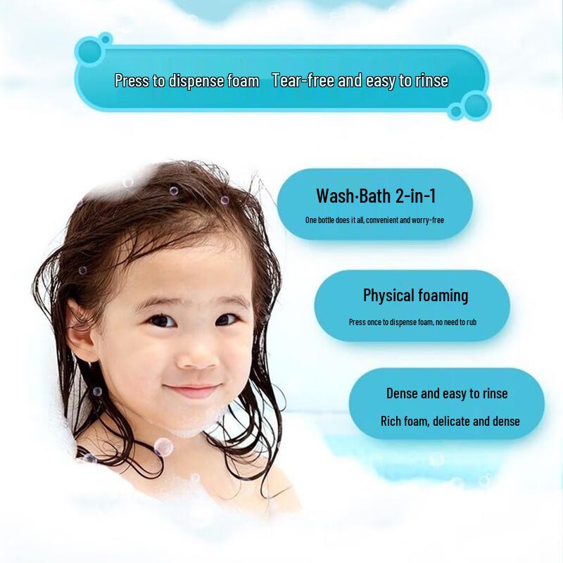 Liùshén Baby Soft Foam Shampoo & Body Wash Twin Pack