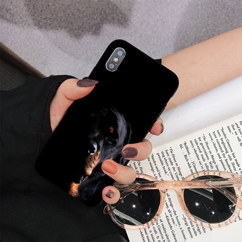 Θήκη τηλεφώνου MaiYaCa Cute Rottweiler Dog για iPhone 11 12 13 Mini Pro Max 8 7 6 6S Plus X 5 S SE 2020 XR XS 10