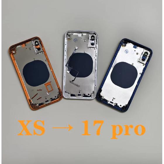 DIY Back Housing For iPhone XS Max Like 17 Pro Max Back Cover For iPhone XR To 17 Pro 11 To 17 Pro Housing X XS Up To 17 Pro