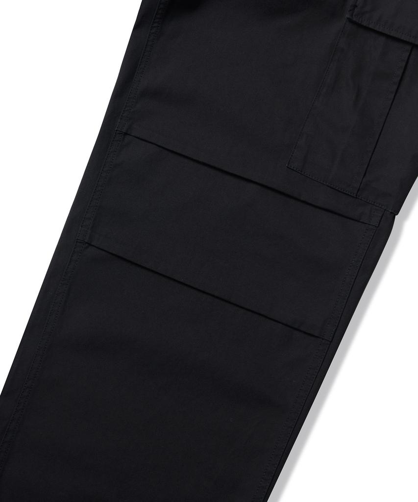 MUSINSA STANDARD Cotton Parachute Cargo Pants [Black]