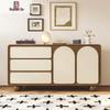 Solid Wood Five-Drawer Cabinet: Bedroom & Living Room Storage Solution