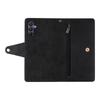 For Samsung Galaxy A17 5G/A17 4G/A26 5G Case Zipper Wallet Rivet Decor Leather Phone Cover with Wrist Strap