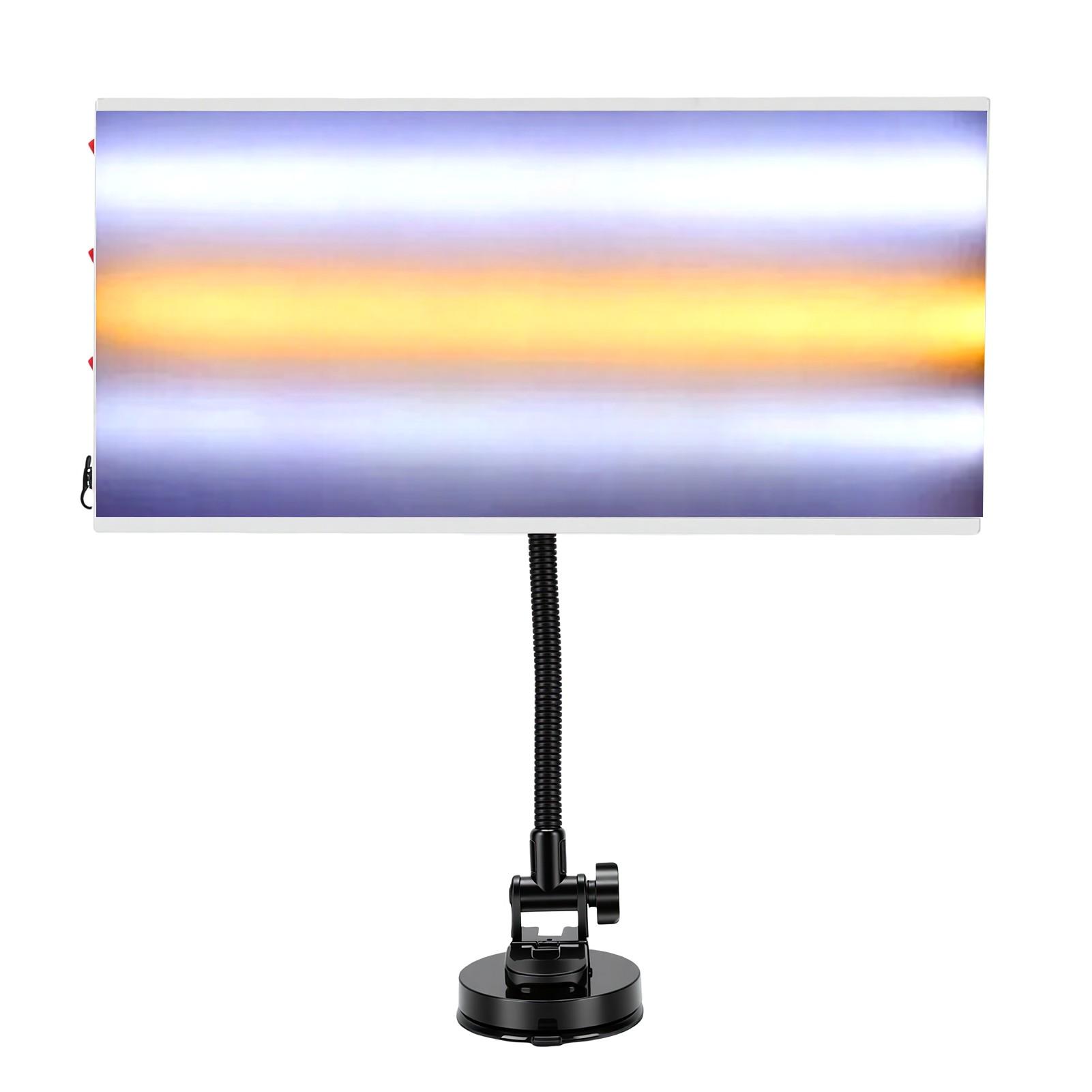 Luz de Reparo de Amassados USB Alimentada Ângulo Ajustável LED Refletor de Amassados Placa de Linhas com Ventosa para Reparo de Amassados sem Pintura Automotiva beige