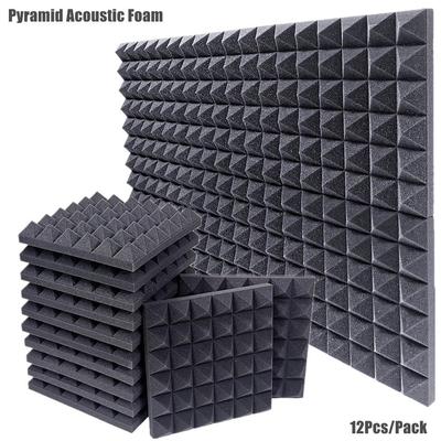 12ks/balenie 30x30x5cm Štúdiové akustické penové panely Ošetrenie zvukovej izolácie KTV Drun Room Zvukotesná penová špongia