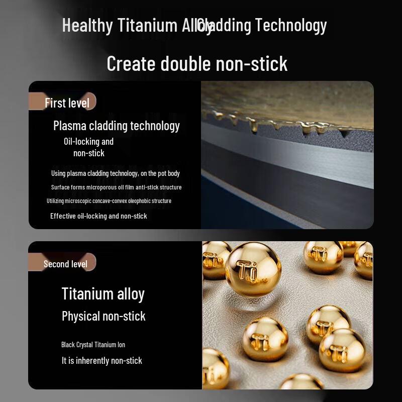 ASD CF32T2Q Uncoated Titanium Iron Wok