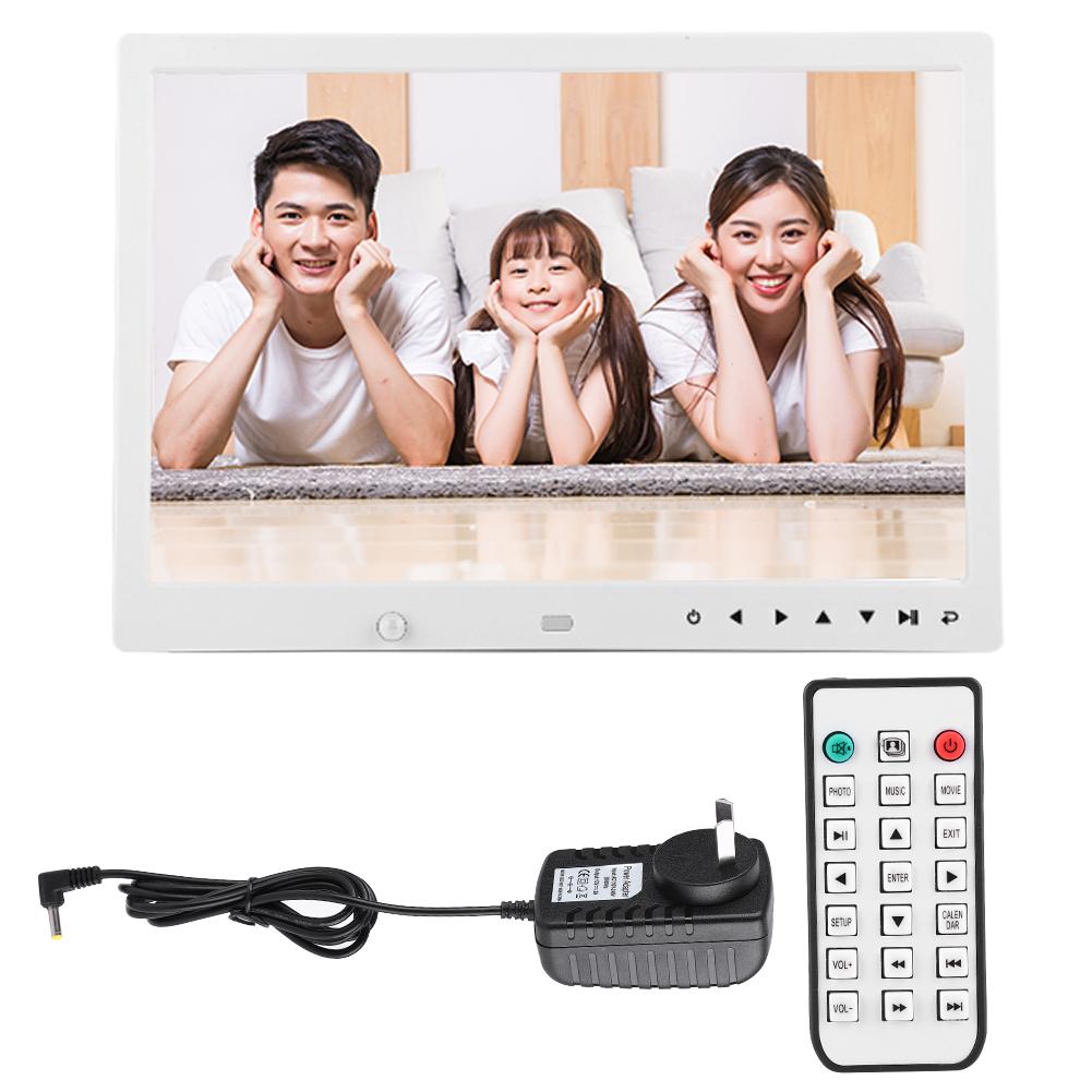 13" HD Wielofunkcyjna Ramka Cyfrowa z Detekcją Ruchu Odtwarzacz Muzyki i Filmów (WhitE )