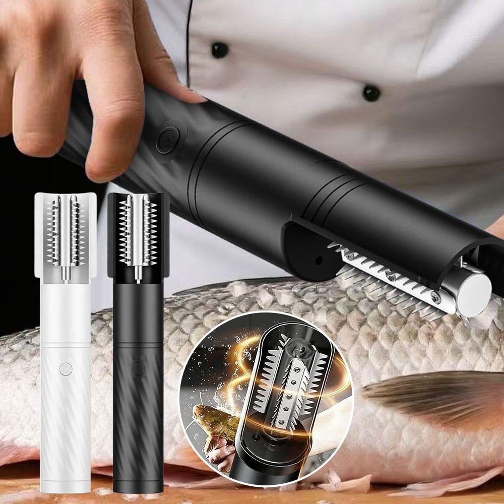 Rechargeable Fish Scale Scraper Anti-Splash Rotating Fish Scale Grater Fish Scale Cleaning Tool