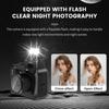 1080P HD Mini Camera SLR with Flash Lamp and Battery Dock Portable Video Recorder Retro Ultra Compact Digital Camera Pocket Cam