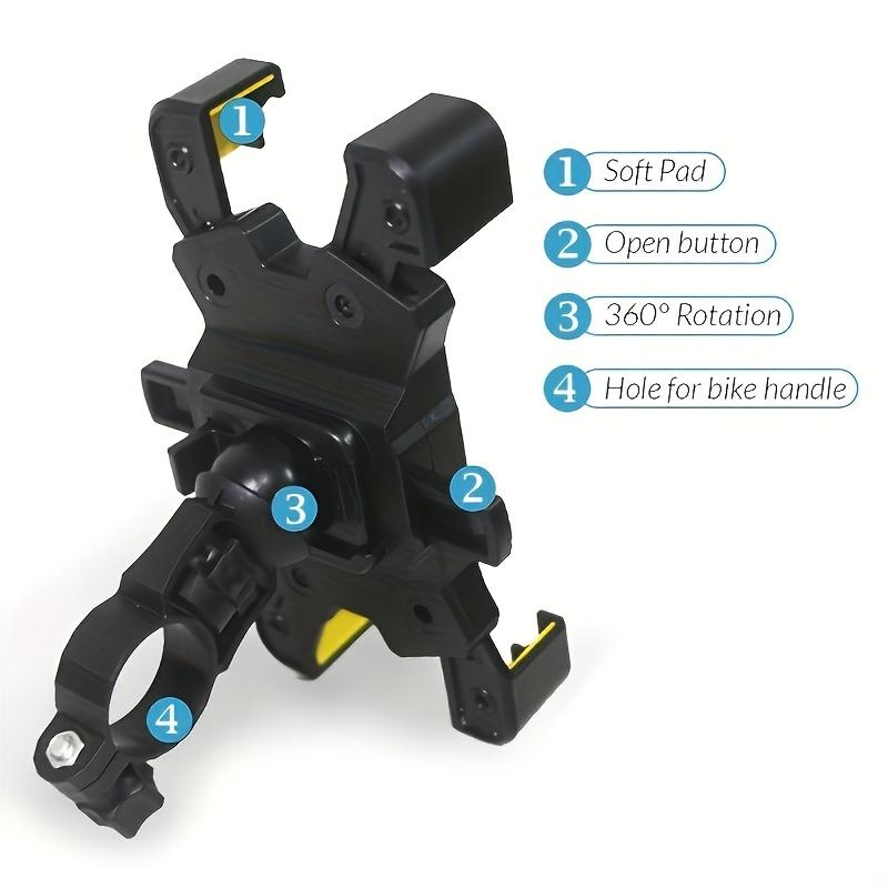 

Motorcycle Adjustable Phone Holder Bike Stand Accessories 360° Rotatable GPS Clip Cycling Mtb Accesories чёрный