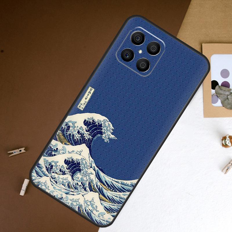 Japanese Great Wave of Kanagawa Case For Honor Magic 5 Lite Magic 6 Pro 50 70 90 X6 X7 X8 X9 8X X7a X6a X8a X9a X9b Cover