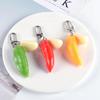 Chain Ring Fashion Chilli Garlic Keychain Bag Portable Pendant Hanging Handbag Holder Wallet Decoration for Woman Man