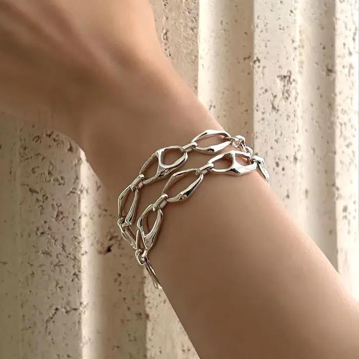 Anchor chain bracelet