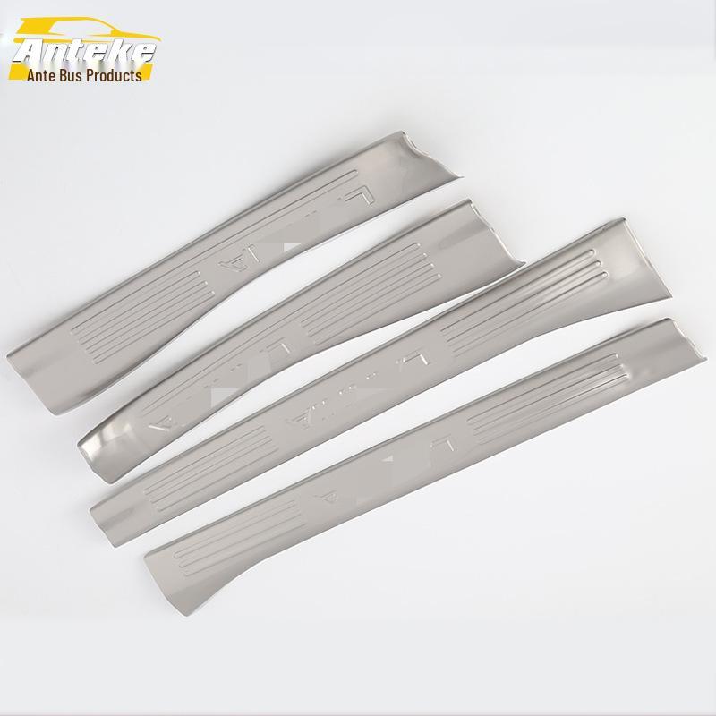 

15 Bluebird Bumper & Trunk Stainless Steel Decorative Sill Strips & Welcome Pedal Stickers