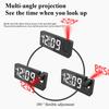Multifunctional projection alarm clock USB charging large screen digital display LED mirror clock electronic digital clock