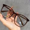Modische ultraleichte Brille Anti-Blaulicht Flachglas Damen Lässige Exquisite Transparenter Rahmen Flaches Licht Computerbrille
