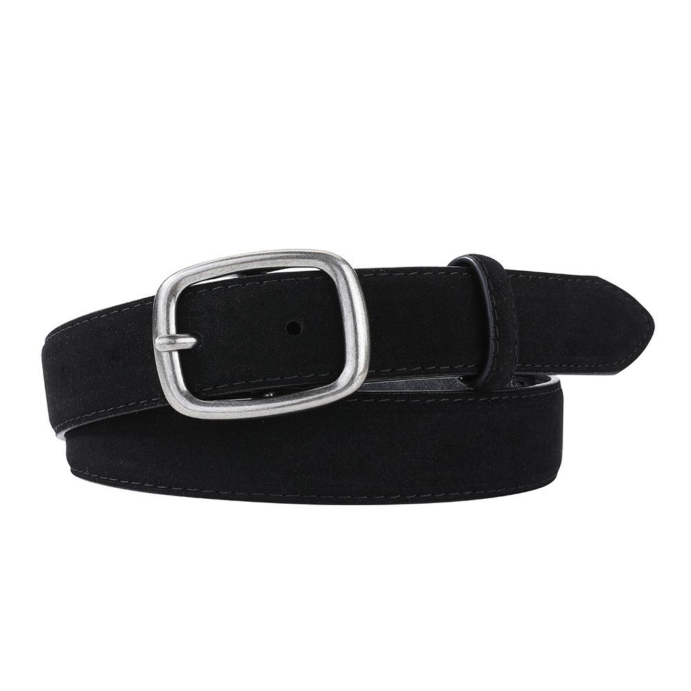 

Ширина ПУ Пояса Серебряная Квадратная Пряжка Украшение Брюк Элегантный Замшевый Пояс Женский/Девочки чёрный