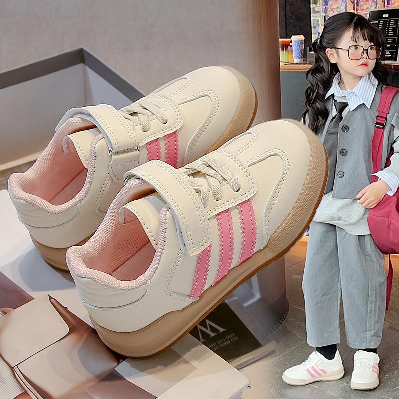 Girls shoes 2025 spring and autumn new children's sports shoes boys moral training board shoes spring breathable white shoes single shoes