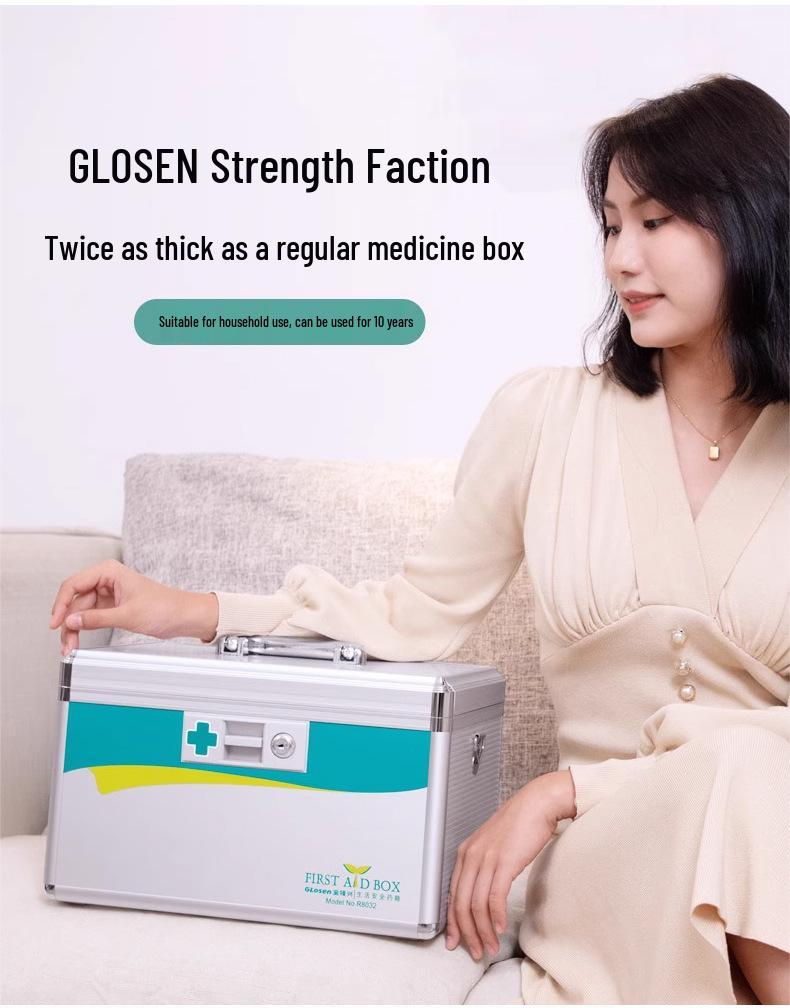 Family Pack Large Capacity First Aid Medicine Storage Box