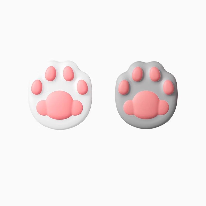 3D Katzenpfote Antikollisionsaufkleber für Türgriffe: Niedliches Cartoon Silikon Pufferpad