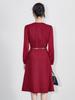 High-End Lurex Tweed Autumn/Winter Banquet Gown Dress - Nanyou Collection