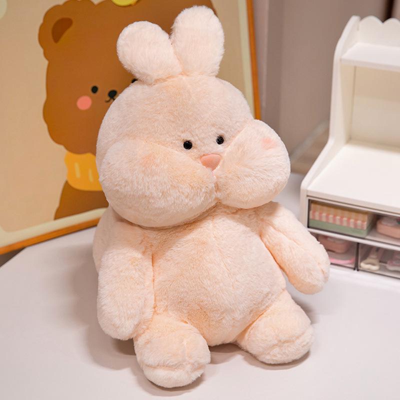 Genuine Doudou Plush Toy: Rabbit, Duckling, and Bear - Soft and Cute Bed Pillow Rag Dolls for Girls