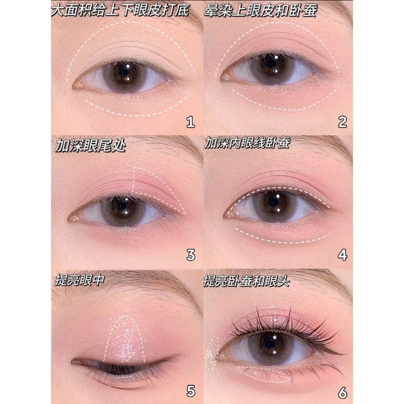 Mgl Twelve Color Low Saturation Pink Eyeshadow Palette For Daily Commute