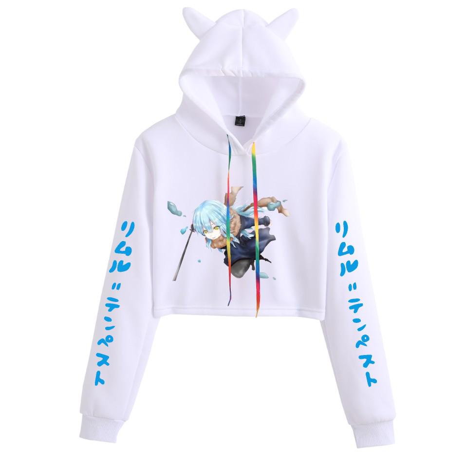 Reincarnated as a Slime Women's Anime Cat Ear Crop Top