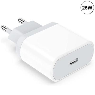 25W USB-C Fast Charger - E.F.CONNECTION - for Xiaomi 15 14 13 12T - 12T Pro - 12 Lite - 12X - White
