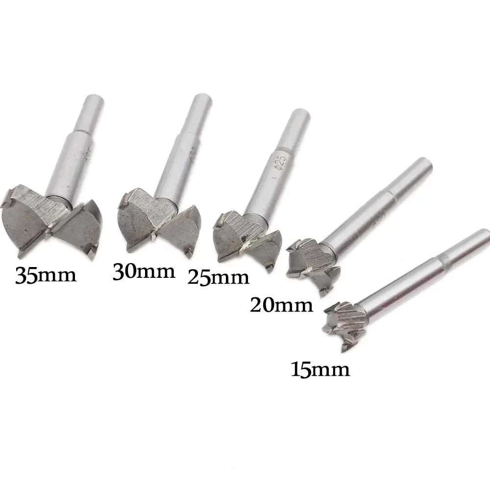 1pc Wood Drill Bit Set - Self-Centering Hole Saw Cutter (15-35mm)