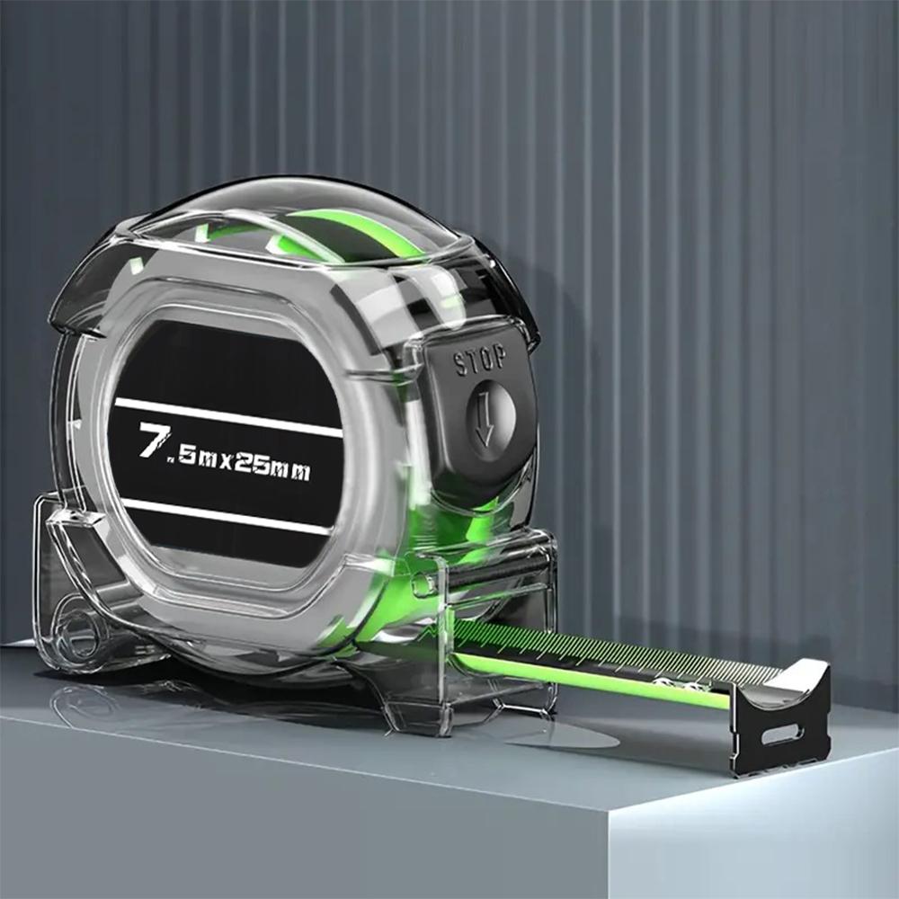 3/5/7.5/10M Self-Locking Tape Measure Fluorescent Tape Measure High Precision Thickened Wear-resistant Drop-proof Tape Measure