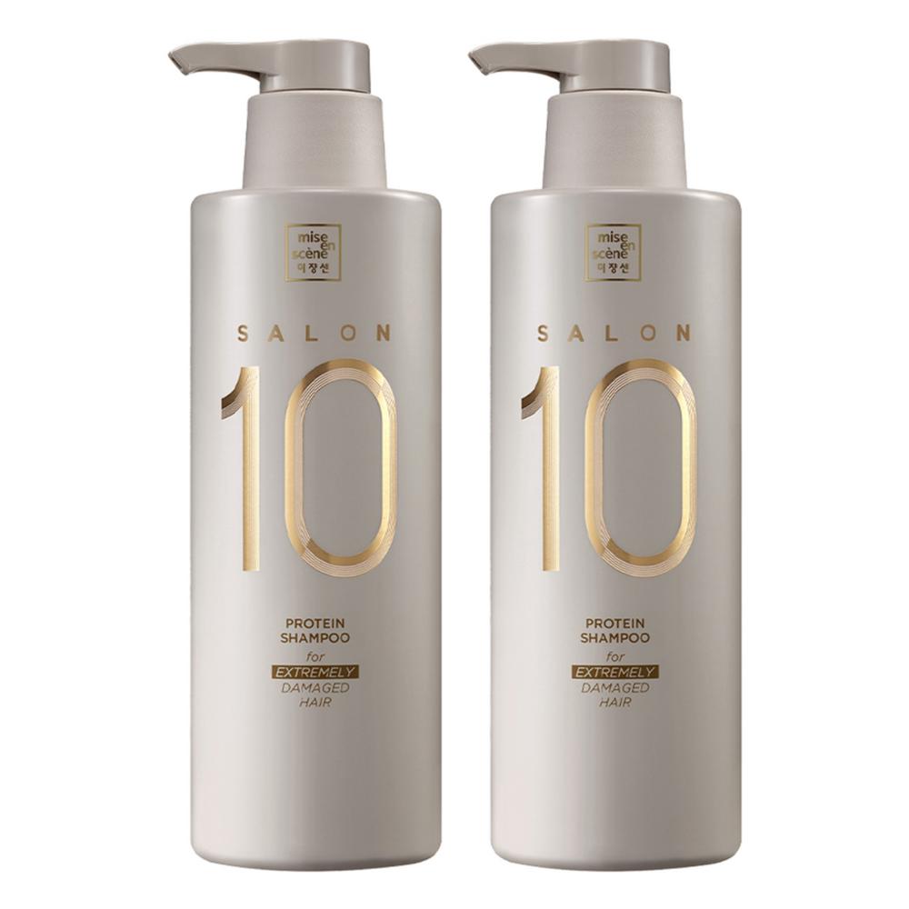 Mise-en-scène Salon 10 Protein Shampoo for Severely Damaged Hair 500ml 2 pcs