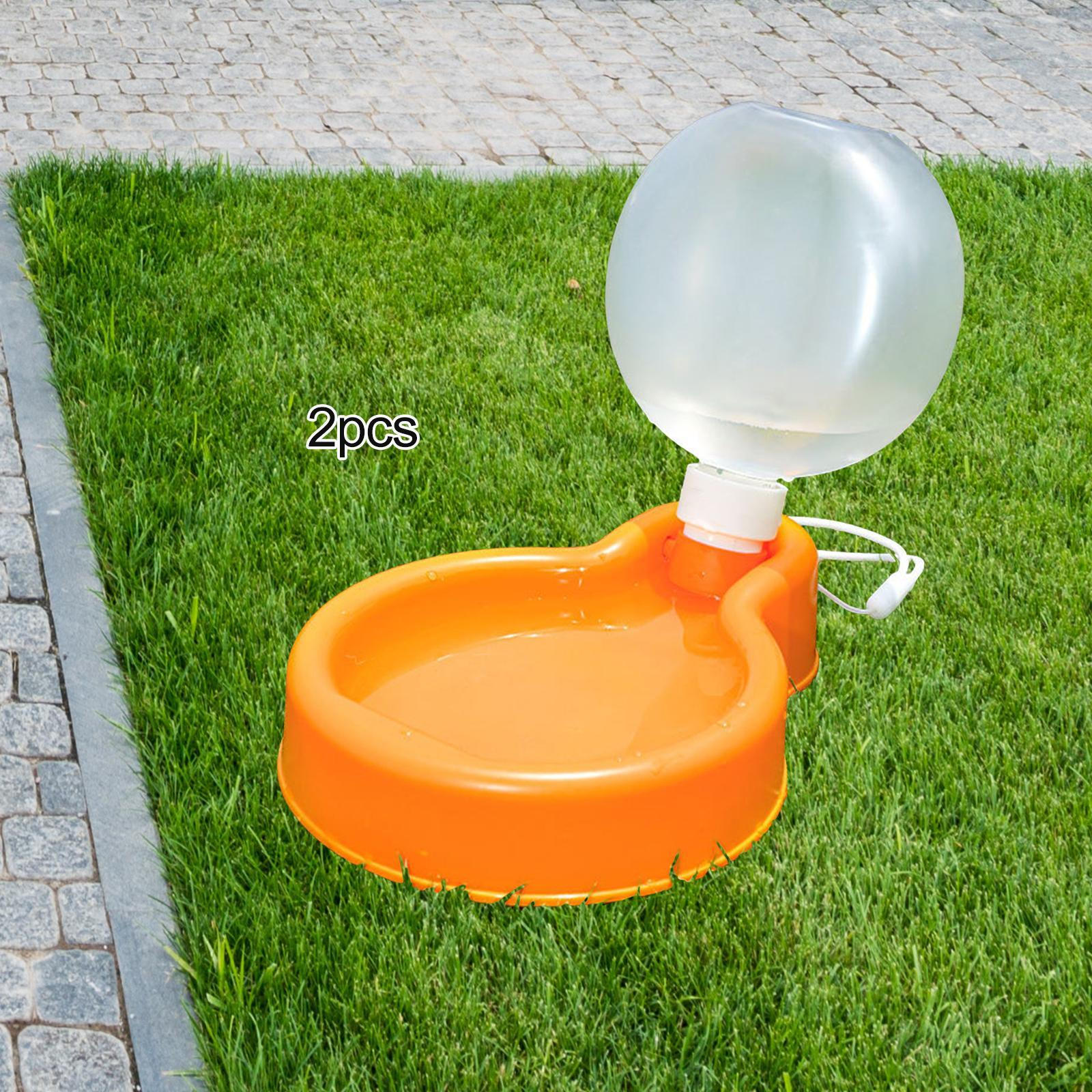 

2 Pack Dog Hydration Bottle 350ml Travel Water Dispenser for Pets помаранчевий