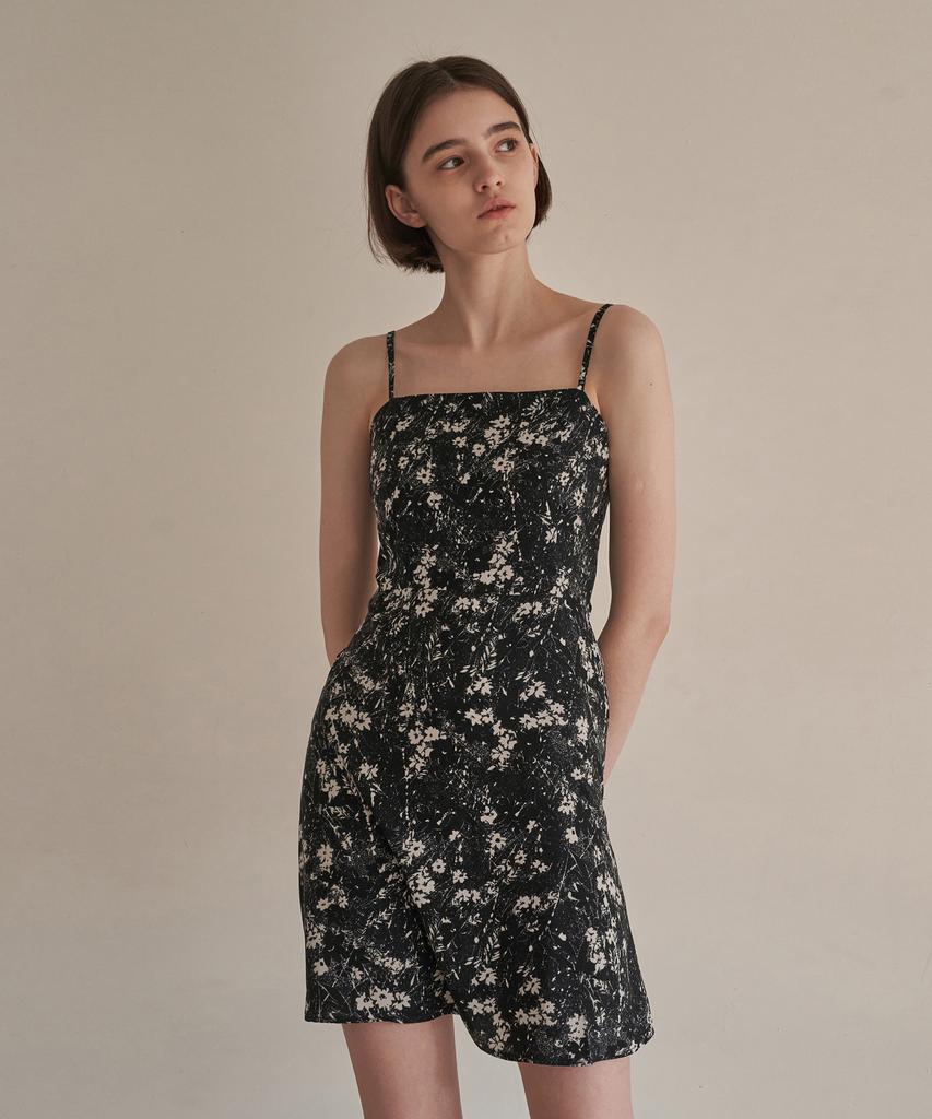 Adowl Smoking Bustier Mini Dress - Black