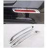 ABS Chrome Rear Fog Light Tail Lamp Lid Cover Trim For Honda Accord 2pcs