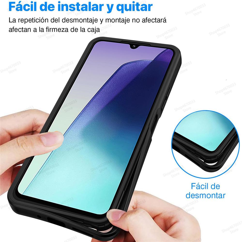 Shockproof 360 Full Cover Case For Xiaomi Redmi 14C 4G 13C 12C 12 Turbo 3 A1 A2 Plus 10C 10 10A 9C 9A Soft Silicone Bumper Case