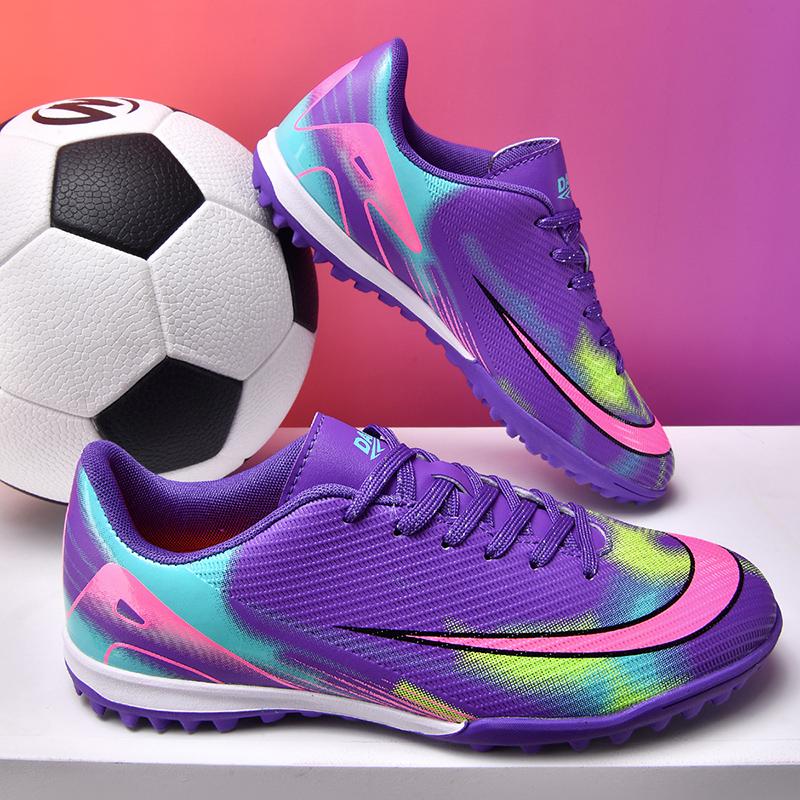 Mens Football Shoes  New Anti Slip Wear Resistant Low Cut Casual TF Fast Sports Soccer Cleat Teenager Sneakers