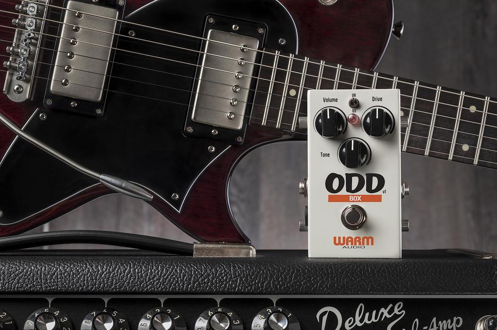 Warm Audio ODD Box Overdrive Fehlerpedal Kompakt Boutique TLO82CP Op Pulverbeschichteter Stahl True Bypass V1, ('Crank Amp' Sound, Qualität, Verstärker, Chassis,