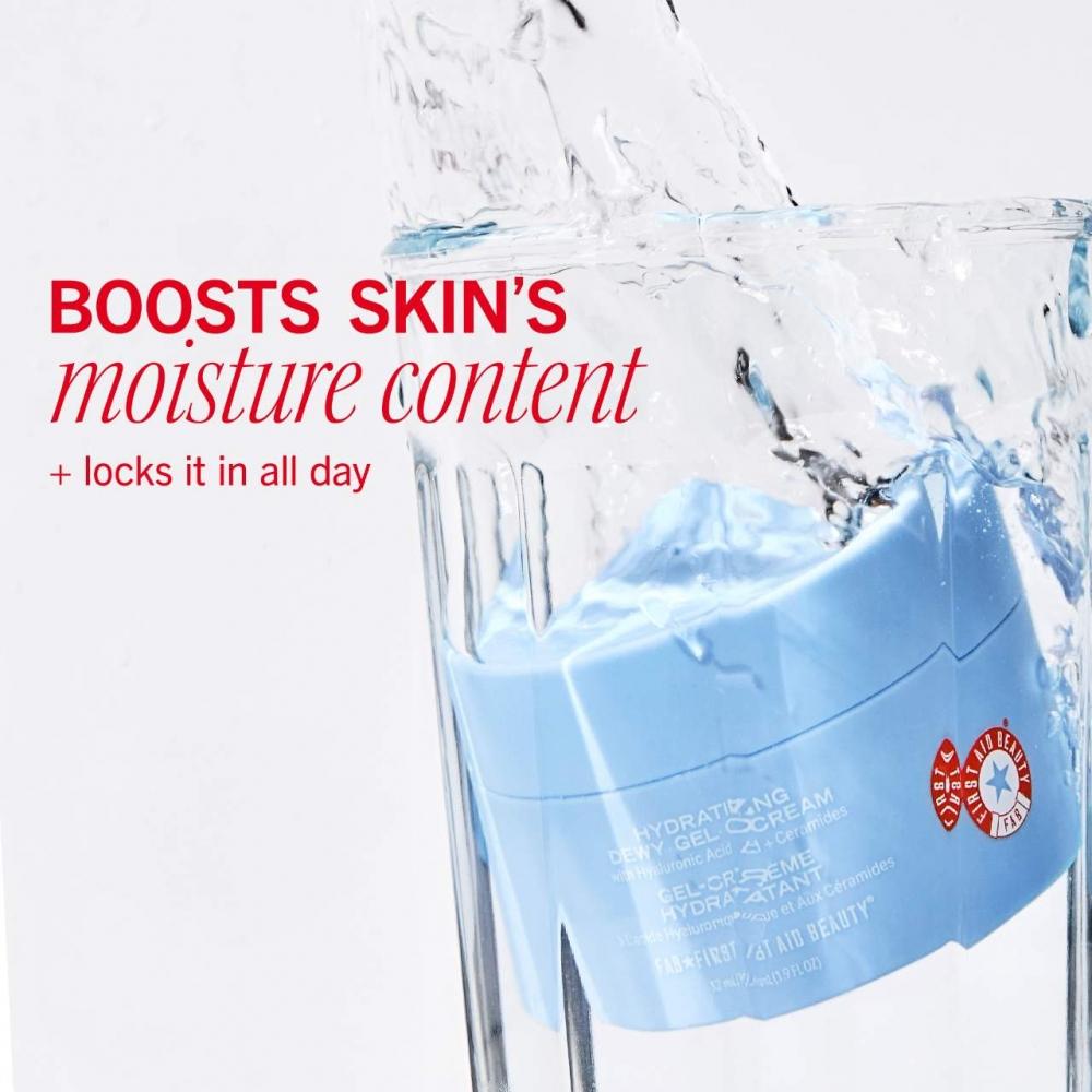 First Aid Beauty Hydraterende Dauwige Gel Crème Moisturizer Met Hyaluronzuur + Ceramiden 1,9 Oz