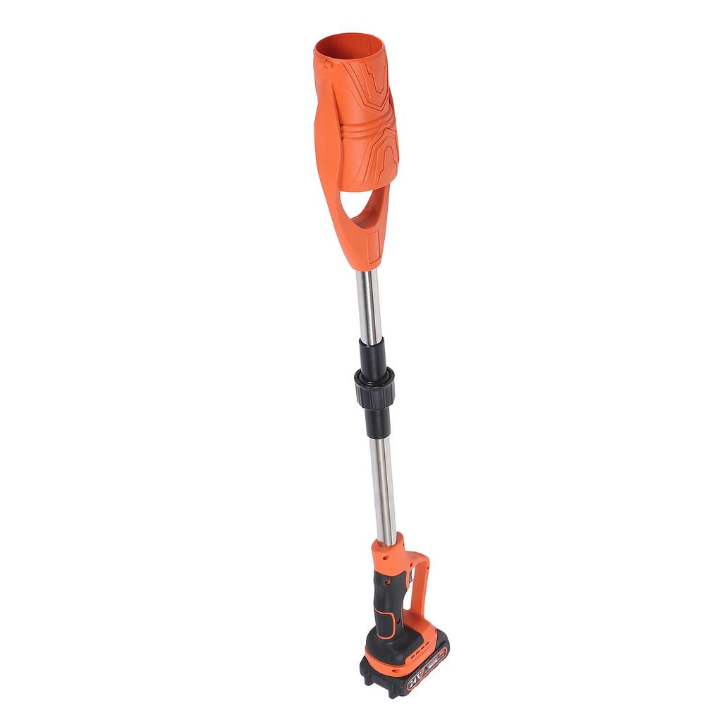 Cordless Electric Lf Blower ABS Battery Powered Foldable Handheld Lf Blower with 1500mAh Battery and r for Lawn Patio Orange