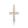High Quality Cross Pendant Gold Plated Iced Out Micro Pave CZ Pendant Hip Hop Delicate Fashion Jewelry Pendants Charms for Women