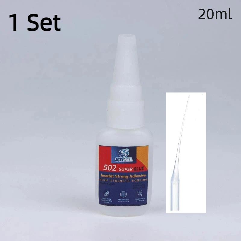 502 Liquid Glue 1/3/5pcs Quick Dry High Strength for Multiple Applications 1 set 20ml