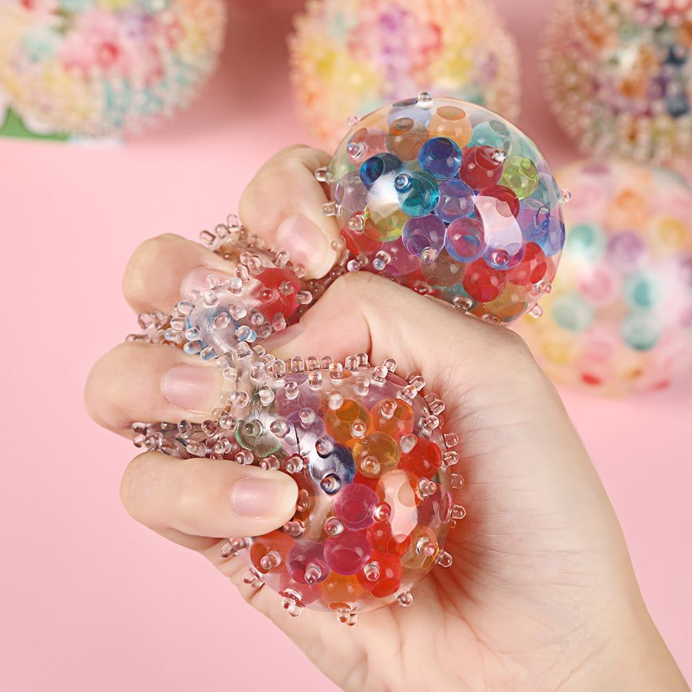 Squishy Colorful Water Bead Grape Stress Ball, Slow Rising Fidget Sensory Toys For Adults Kids Anxiety Relief,  Squeeze Gifts