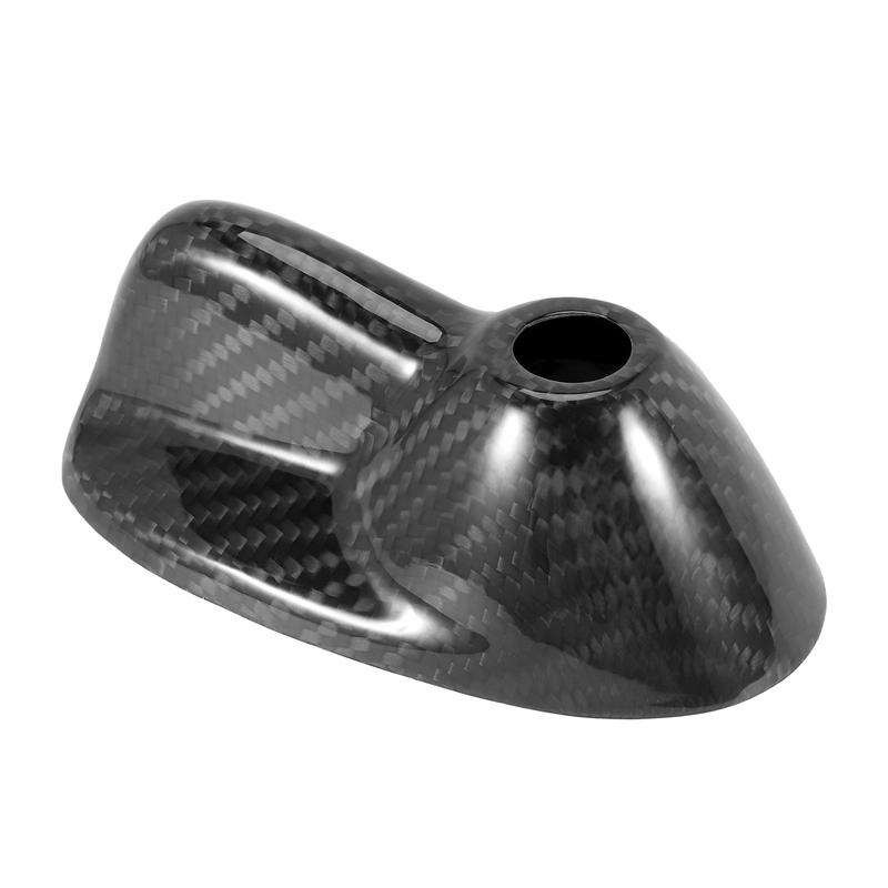 Carbon Fiber Car Roof Shark Fin Antenna Decal Aerials Decoration Cover For Mini Cooper Clubman R55 R56-A99D